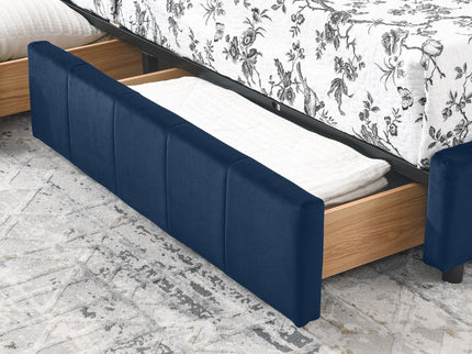 Elegant Design Storage Upholstered Tufted Bed Frame With Backrest And Armrests