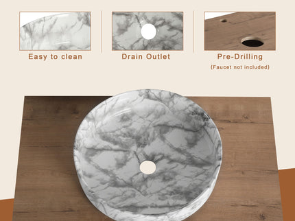 Bathroom Vanity & Art Sink And Storage Rack, Float Mounting Design