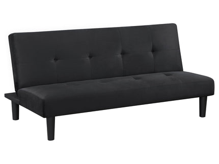 Boston - Tufted Convertible Sofa Bed Armless Design - Black