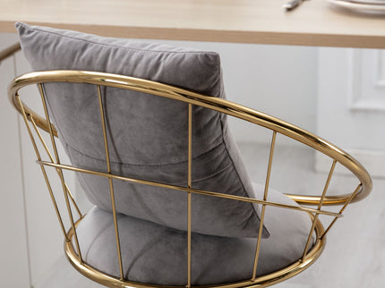 Unique Design Bar Chair, 360 Degree Rotation, Adjustable Height, Suitable For Dining Room And Bar