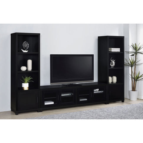 Arnaud - 4 Door TV Stand - Black