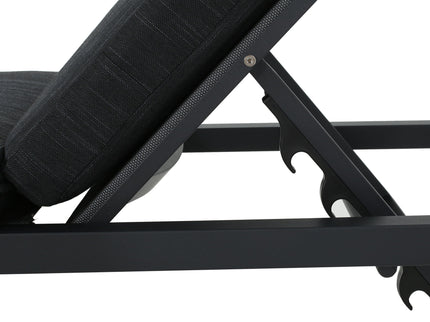 Modern Chaise Lounge With Wate Resistant Fabric Cushions