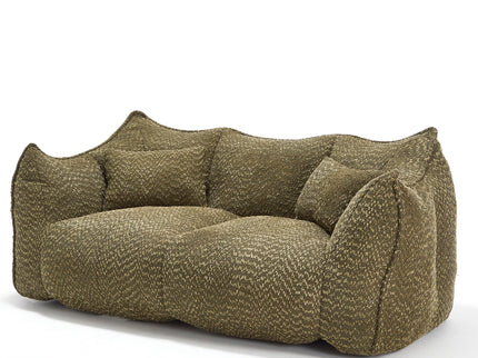 Comfortable Dual Beanbag Chair With High Resilience Foam Core For 2 People