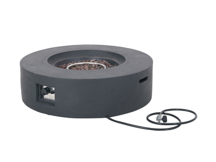 Modern Lightweight Concrete Outdoor Circular Fire Pit 50, 000 Btu