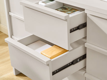 Sideboard Buffet Cabinet With Storage, 2 Doors 3 Drawers