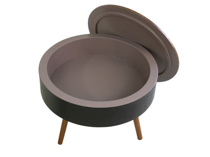 Round Coffee Table With Storage Function For Living Rooms