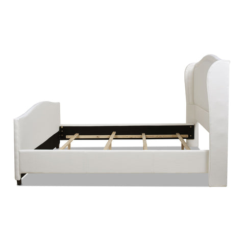 Carmen - Upholstered Wingback Panel Bed Frame