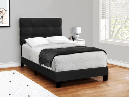 Bed, Upholstered, Frame Only, Transitional