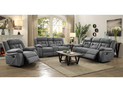 Endra - Upholstered Glider Recliner Chair With Smooth Gliding Motion - Gray