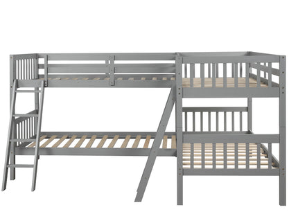 L Shaped Bunk Bed With Ladder