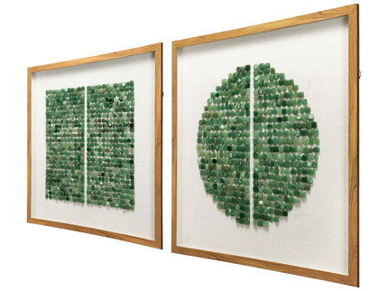 Elos Stone Shadow Boxes Wall Art (Set of 2) - Multicolor