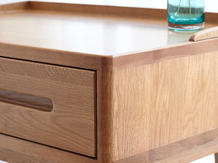 Dresser Bistro Table, 100% Solid Table Table Desk Top Table Dresser Compact Dresser Accessories Storage Drawer Natural Wood - Oak