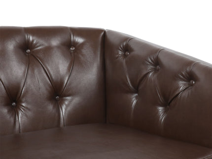 Sophisticated Loveseat With Diamond Stitched Detailing