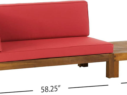Brava - X Back Corner Bench With Coffee Table