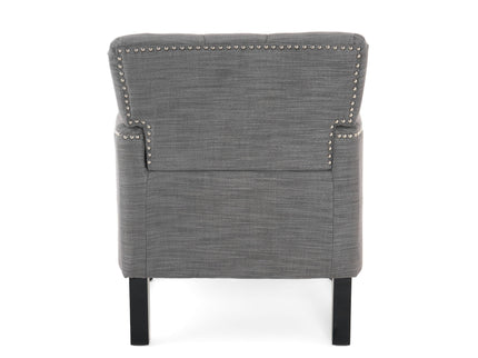 Harrison - Tufted Club Chair With Button Tufted Back And Birch Wood Legs