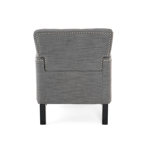 Harrison - Tufted Club Chair With Button Tufted Back And Birch Wood Legs