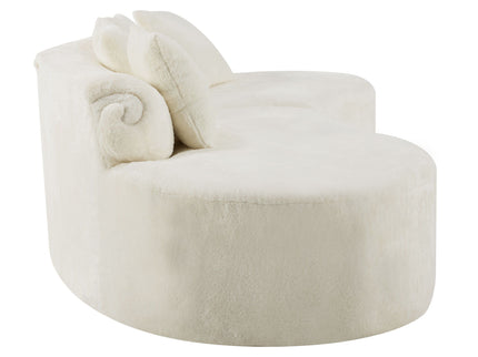 Modern Curved Sofa With Pillows