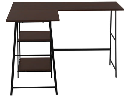 Computer Desk, Home Office, Corner, Storage Shelves, L Shape, Work, Laptop, Contemporary, Modern