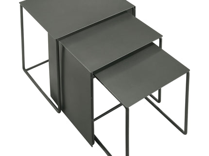 Vestal - 3 Piece Rectangular Nesting Table Set - Gray