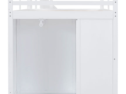Loft Bed With Built In Wardrobes, Cabinets And Drawers