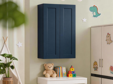 Shaker Wall Cabinet With Soft Close Hinges, Adjustable Shelves, Double Door