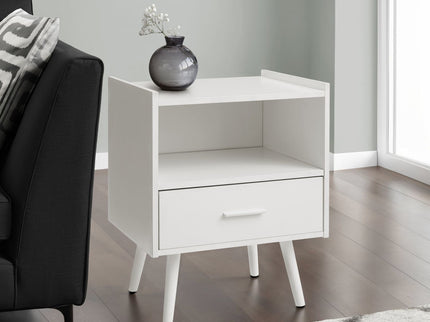 Modern Accent Table With Storage Drawer