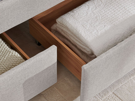 Upholstered Queen Daybed With 2 Drawers