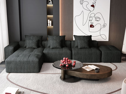 Modern Oversized Diy Combination, Modular Sectional Sofa With Pillows