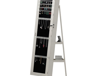 Swivel Jewelry Cabinet With Full Length Mirror