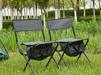 Folding Outdoor Chairs With Storage Bag, Portable Chair For Indoor, Outdoor Camping, Picnics And Fishing