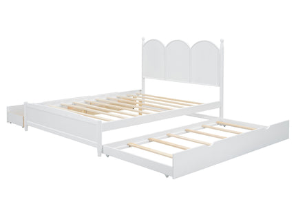 Platform Bed With With 2 Big Drawers And Trundle