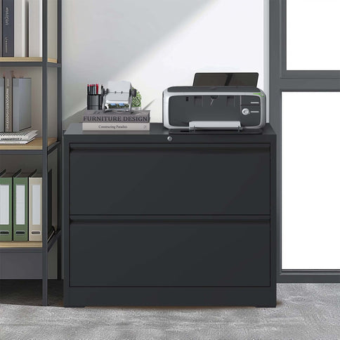 Lateral File Cabinet, Heavy Duty Filing Holds Letter/Legal/A4 Files