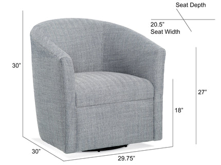 Lainey - Swivel Barrel Chair With 360 Degree Rotation