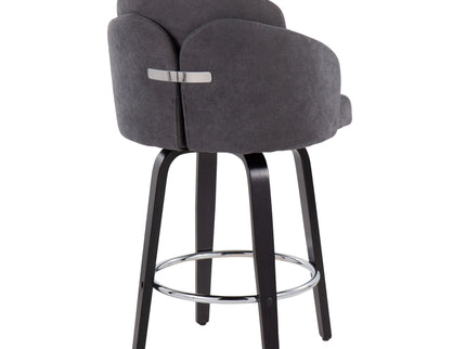 Dahlia - Contemporary Counter Stool Round Footrest (Set of 2)