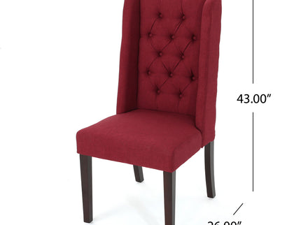 Sophisticated Tufted Dining Chair With High Back Design