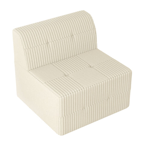 Modern Minimalist Sleeper Sofa, Compressed Sectional Single Seat