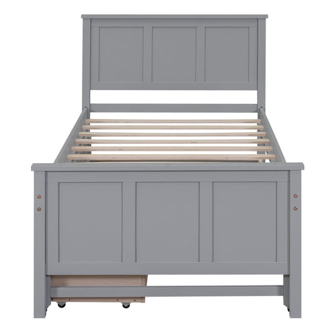 Platform Bed With Trundle And Drawers
