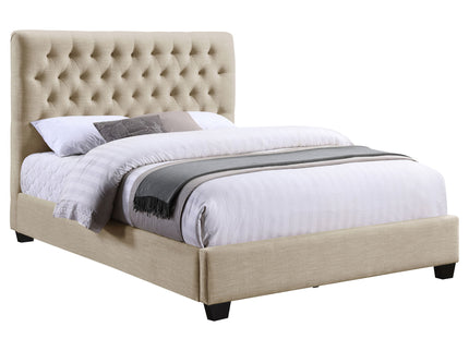 Saintes - Tufted Upholstered Wingback Bed