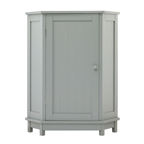 Bathroom Cabinet Triangle Corner Storage Cabinet With Adjustable Shelf Modern Style