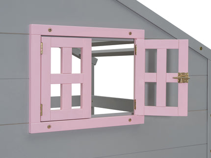 Bunk Bed With Playhouse Roof And Window