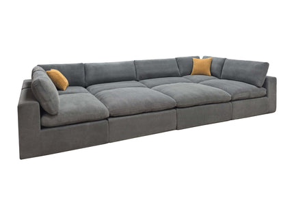 Custom Configuration Modular Sectional & Toss Pillows