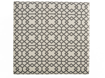 Richmond - Storage Ottoman With Unique Pattern And Ample Storage - Gray