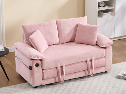 Upholstered Futon Convertible Floor Sofa Bed