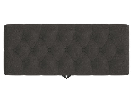 Modern Tufted Storage Ottoman Bench With Metal Legs