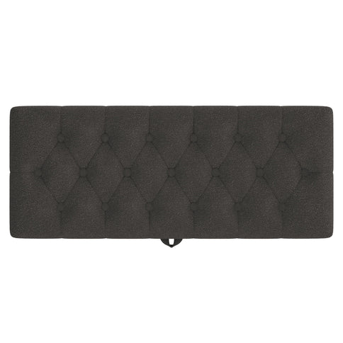 Modern Tufted Storage Ottoman Bench With Metal Legs