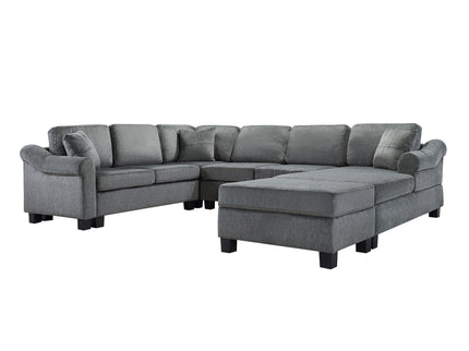 Contemporary U - Shaped Sectional Sofa With Movable Storage Ottoman