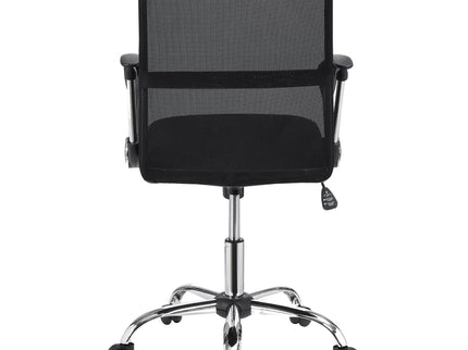Swivel Office Chair With Base Adjustable Height - Black