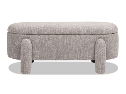 Hugo - Oval Fully Upholstered Storage Bench