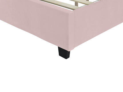 Upholstered Platform Bed With Big Headboard