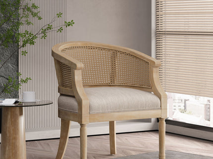 Curved Backrest Accent Chair